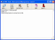 A-PDF Text Extractor screenshot